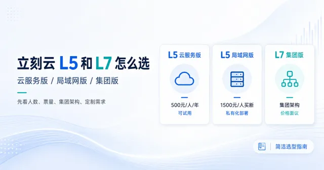立刻云 L5 和 L7 怎么选:云服务、局域网和集团版一次讲清