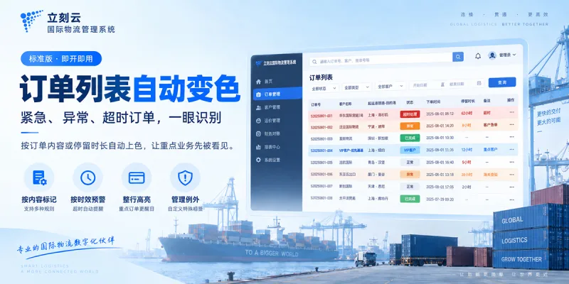 几百票订单挤在列表里,哪票最急?让异常订单自己“变色”